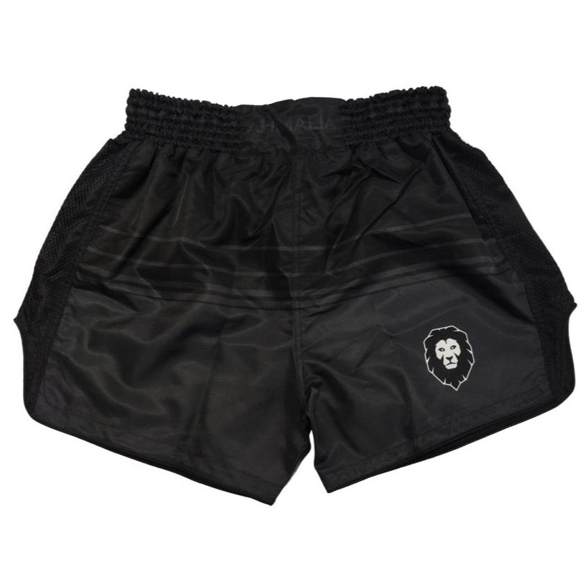 Plain Black Muay Thai Shorts - Animalia Apparel