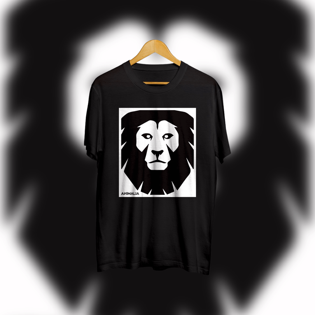 Box Lion T-shirt - Animalia Apparel