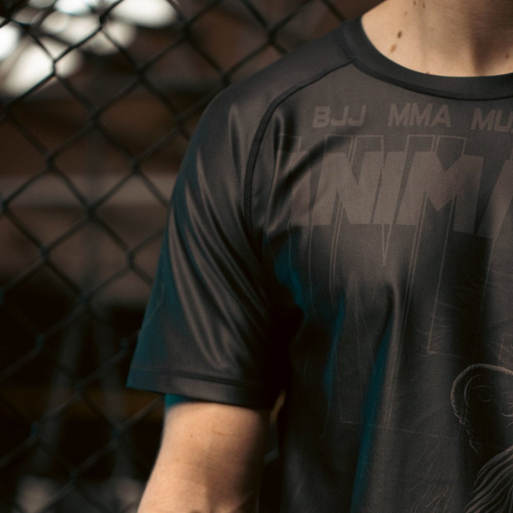 Black Unleash the Animal Rashguard T-shirt - Animalia Apparel