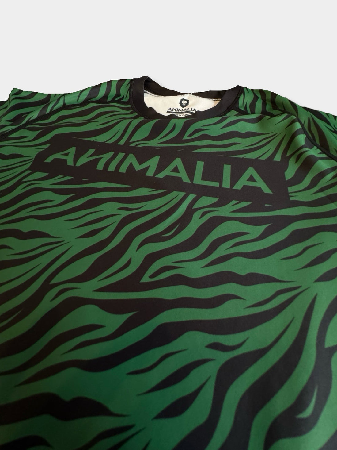 Green Tiger Stripe Rashguard - Animalia Apparel