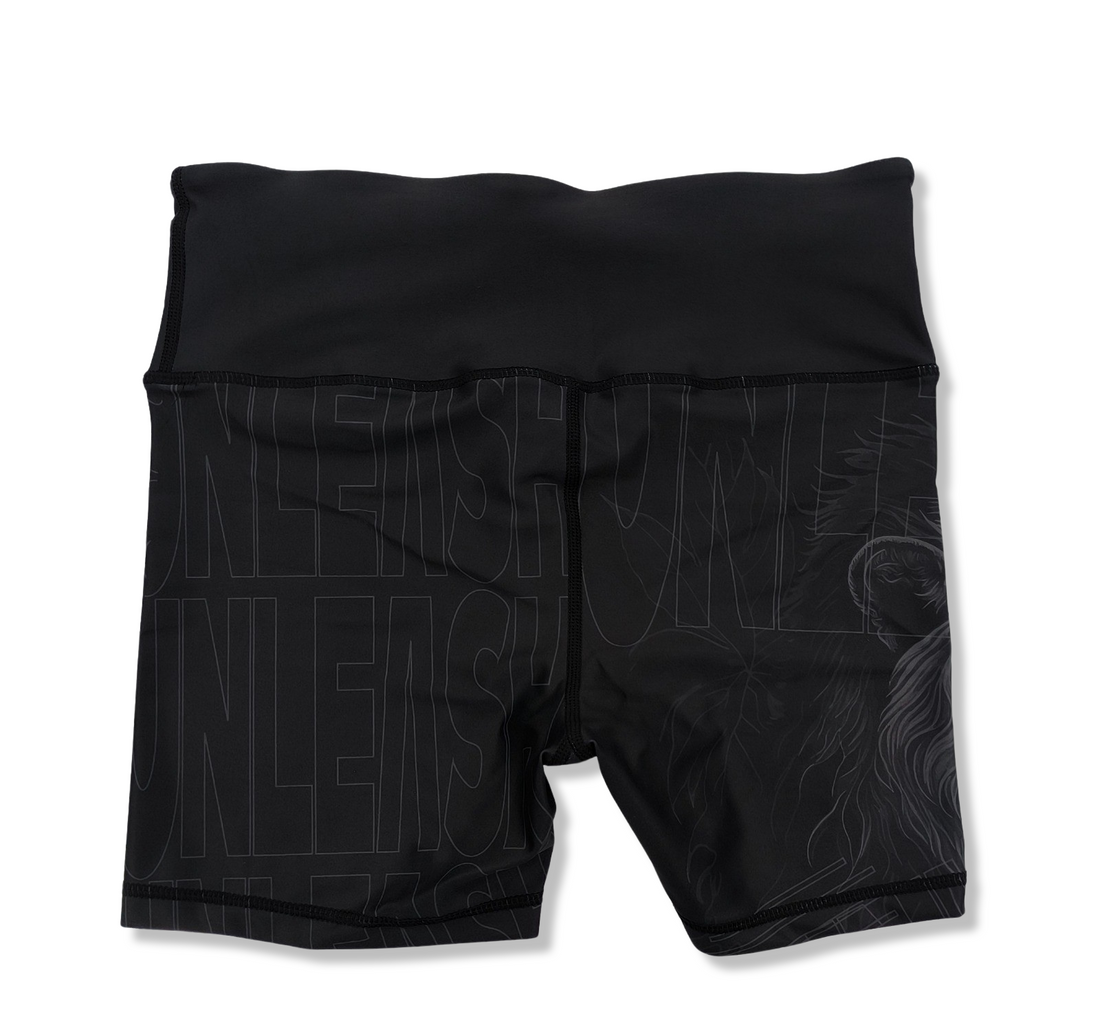 Unleash the Animal In Our High Waisted Shorts Our versatile, high waisted gym shorts give you the versatility and flexibility to push harder and push for more on the mats and in the gym.   The soft, flexible construction will keep you plenty comfortable when pushing for an extra rep and martial arts training. 