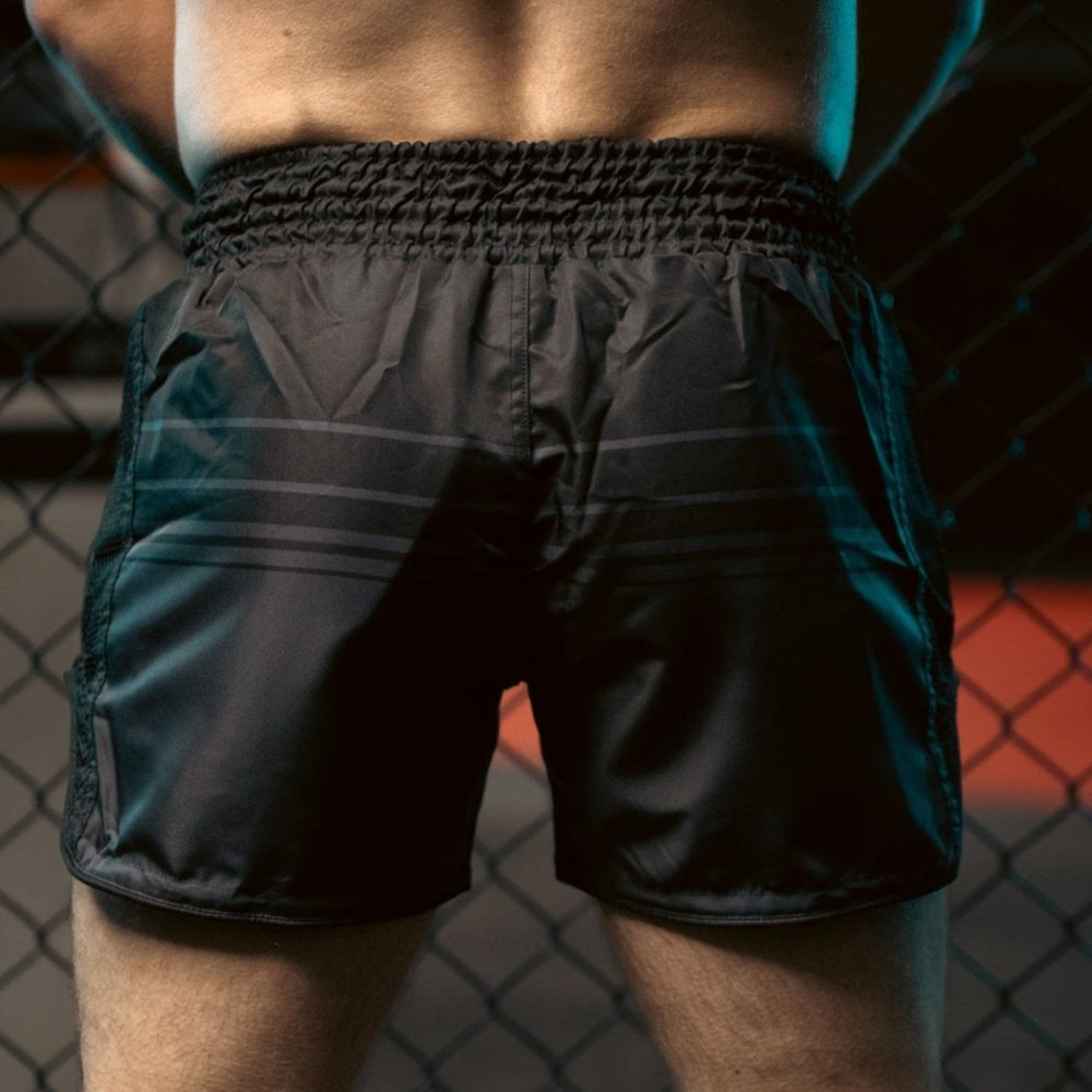 Plain Black Muay Thai Shorts - Animalia Apparel