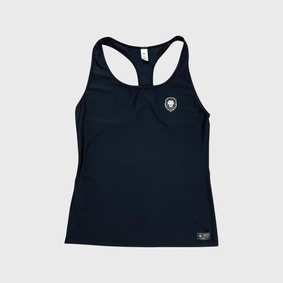 Stay cool, dry and comfortable during your workout or fight with the classic black Racerback Tank Top. The lightweight materials and flexible design will allow you to move freely and perform at your best, whether you’re hitting the pads, running or the yoga mat. 